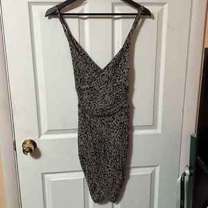Guess black leopard print mini dress - size XS​​